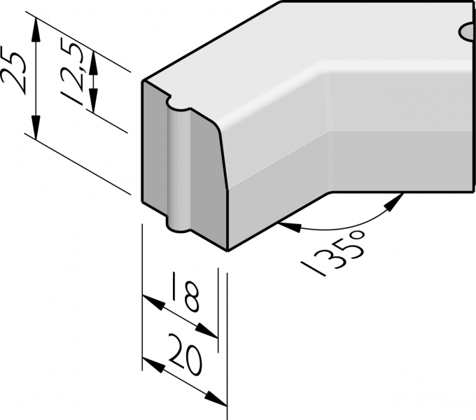 Hoeken 135°