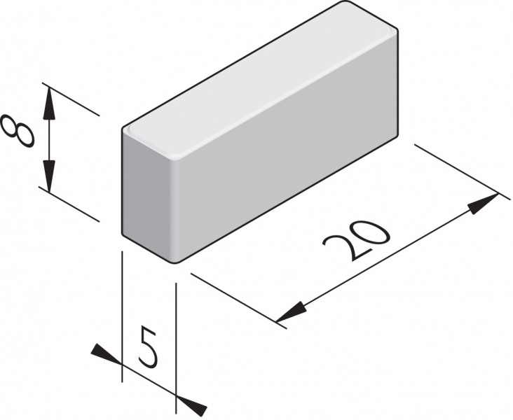 Basic 20x5 waalformaat