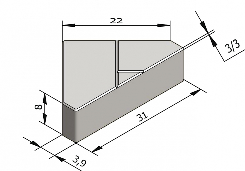 Basic bisschopsmutsen 22x11