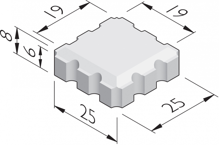 Groenstenen 25x25