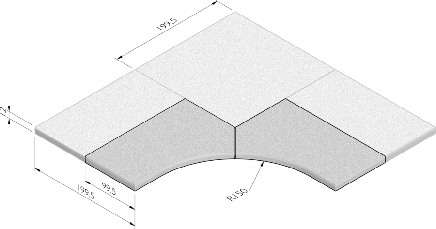 Hoekoplossing R=1,50