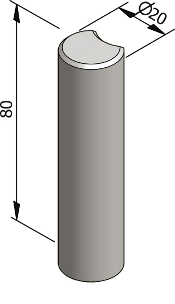 Palissade rond 20