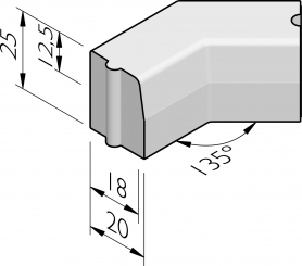 Hoeken 135°