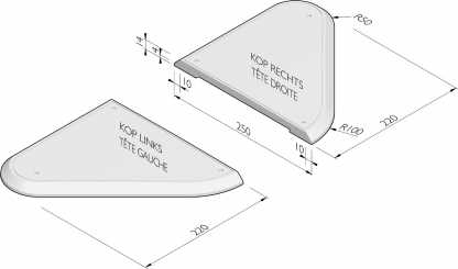 Îlots directionnels latérals 250