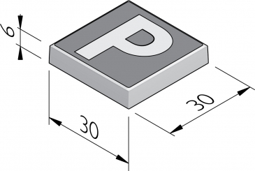 P-tegels 30x30