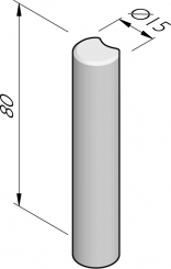 Palissade rond 15