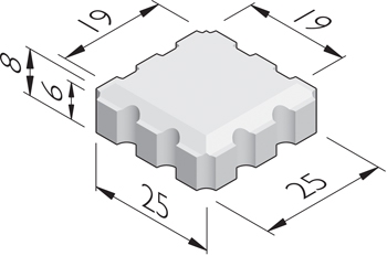 Groenstenen 25x25